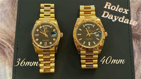 rolex 36 vs 40mm|rolex datejust 36 new.